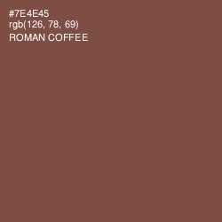#7E4E45 - Roman Coffee Color Image